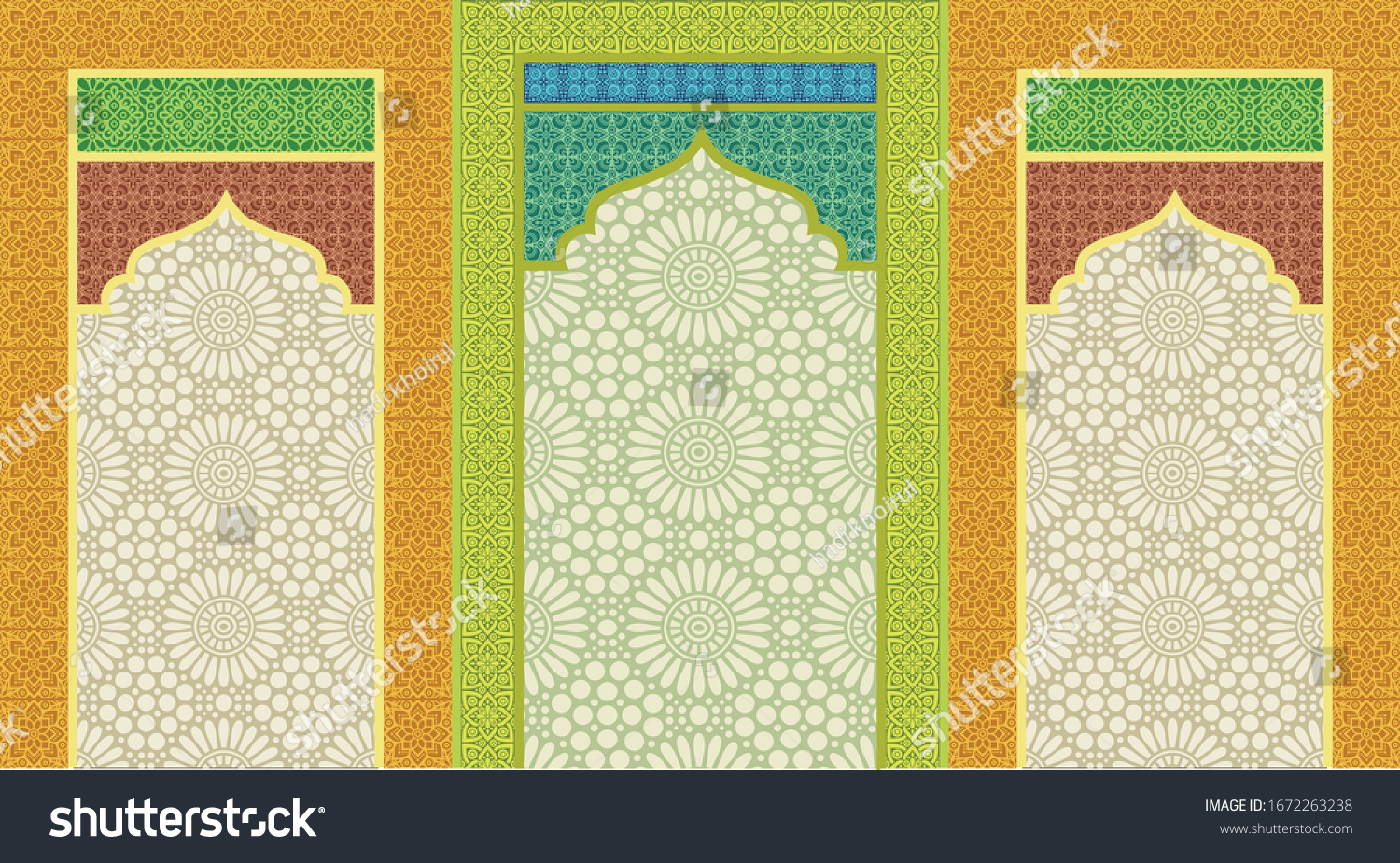 Detail Background Ornamen Masjid Nomer 4