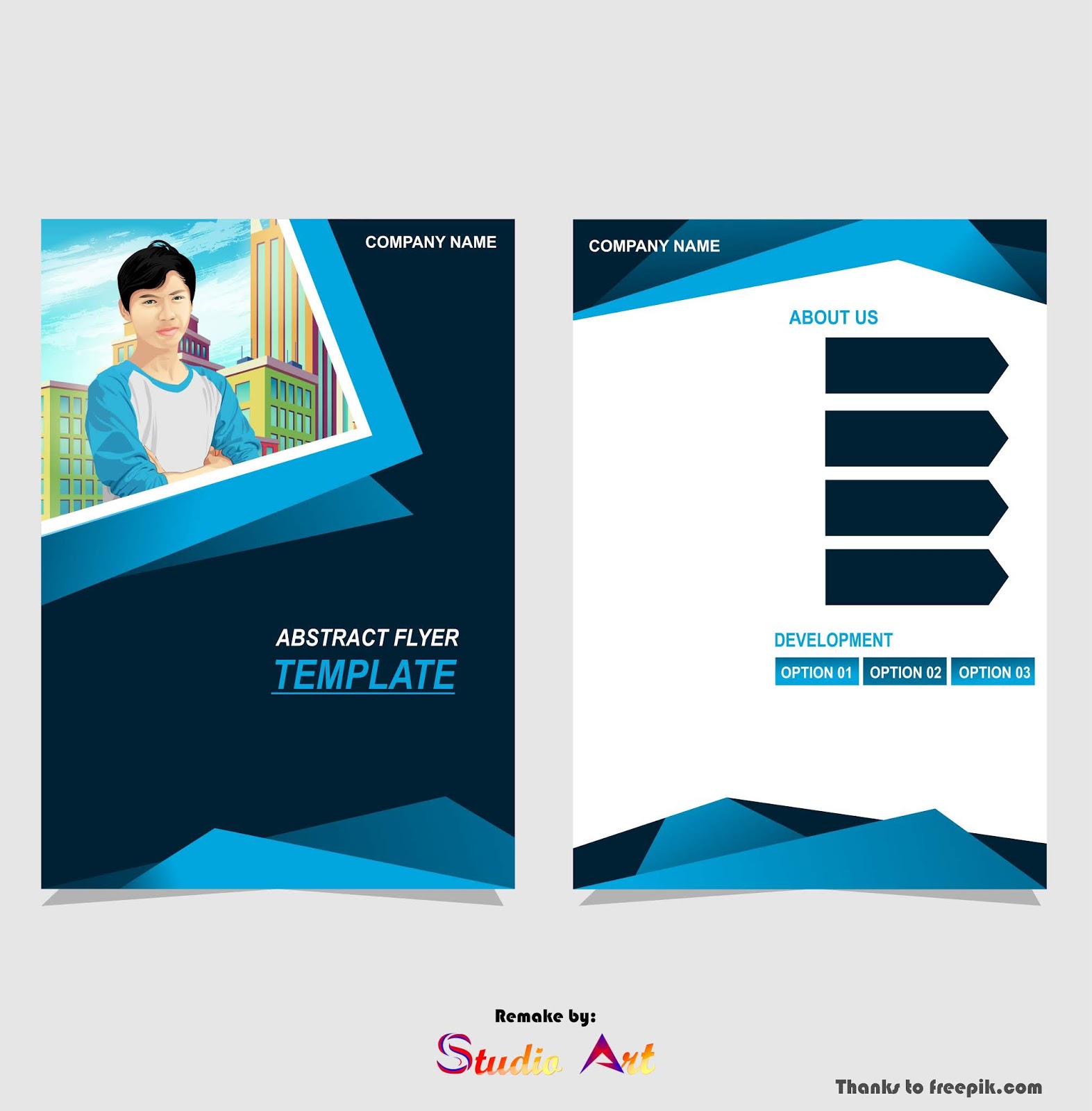 Detail Background Pamflet Biru Nomer 39