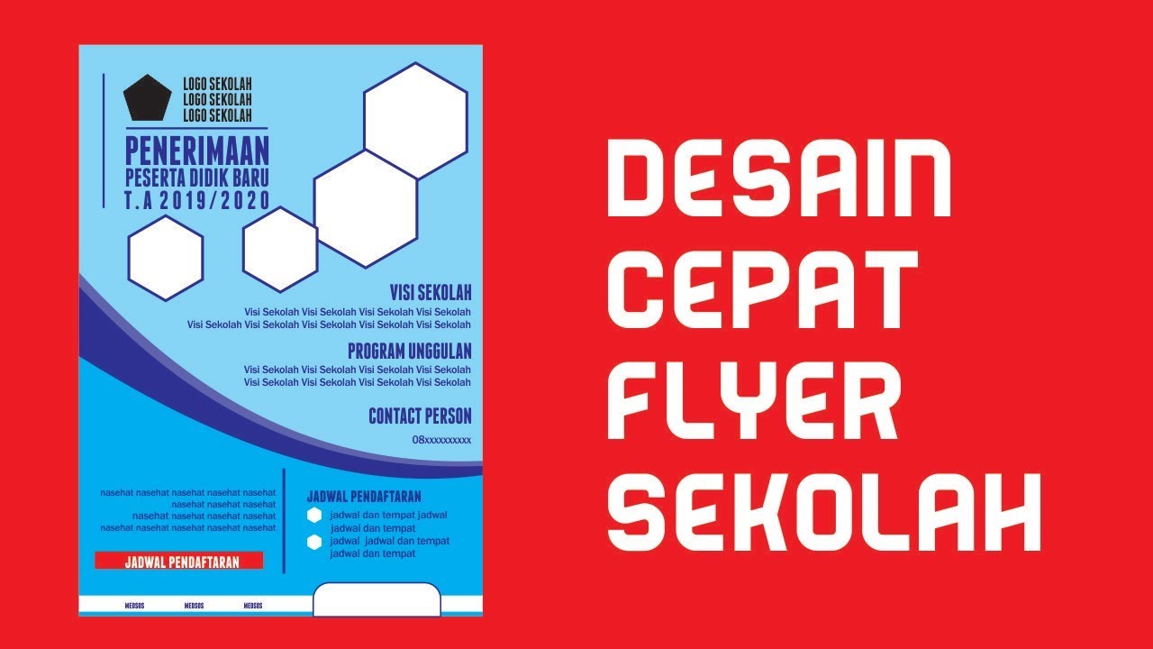 Detail Background Pamflet Desain Corel Draw Nomer 48