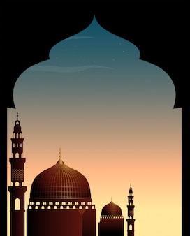 Detail Background Pamflet Masjid Nomer 15