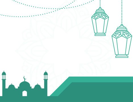 Detail Background Pamflet Masjid Nomer 26