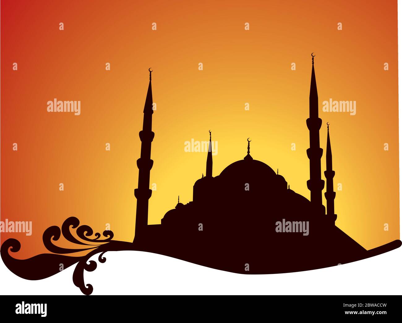 Detail Background Pamflet Masjid Nomer 33