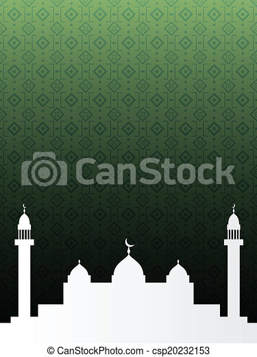 Detail Background Pamflet Masjid Nomer 35