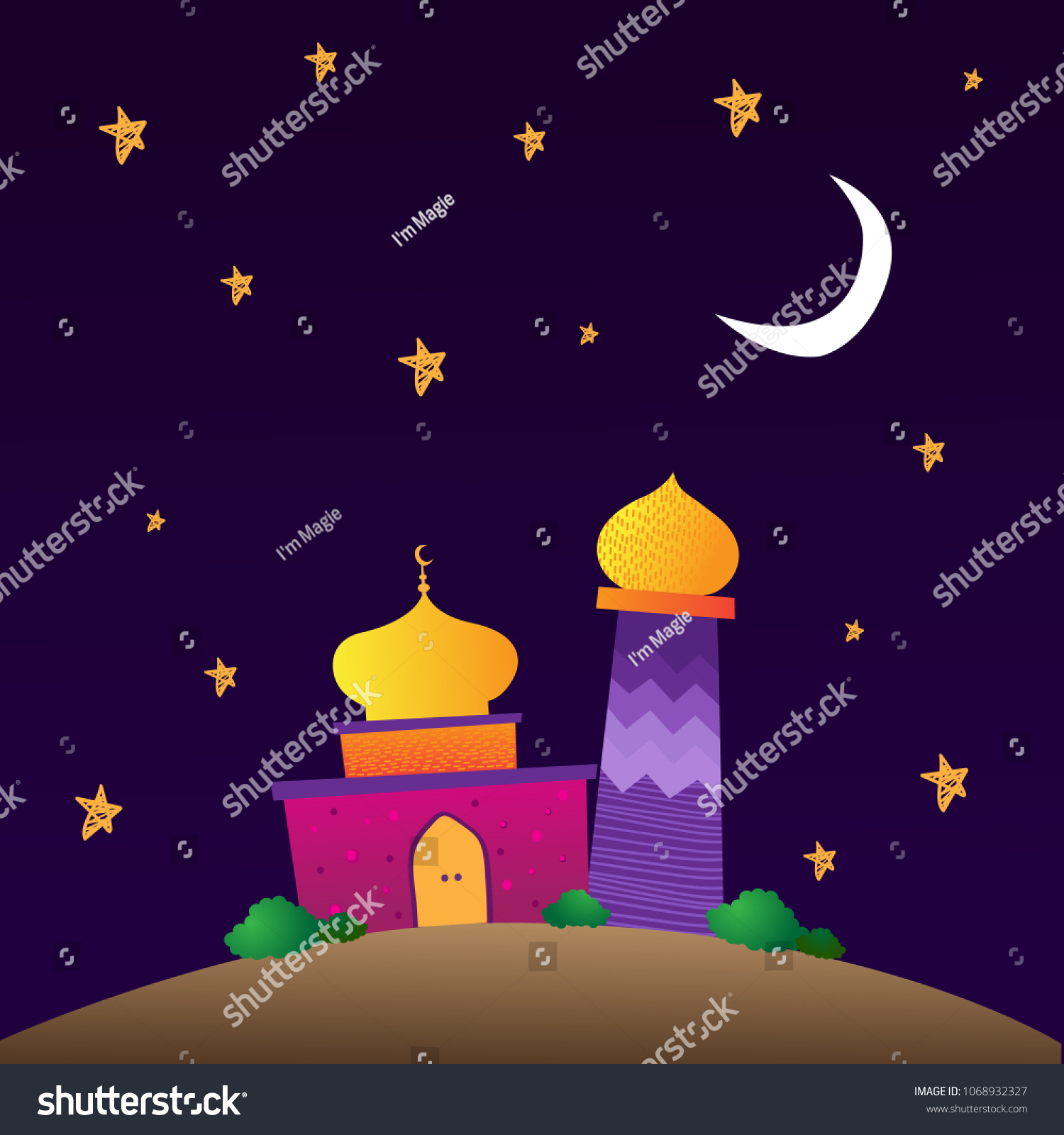Detail Background Pamflet Masjid Nomer 39