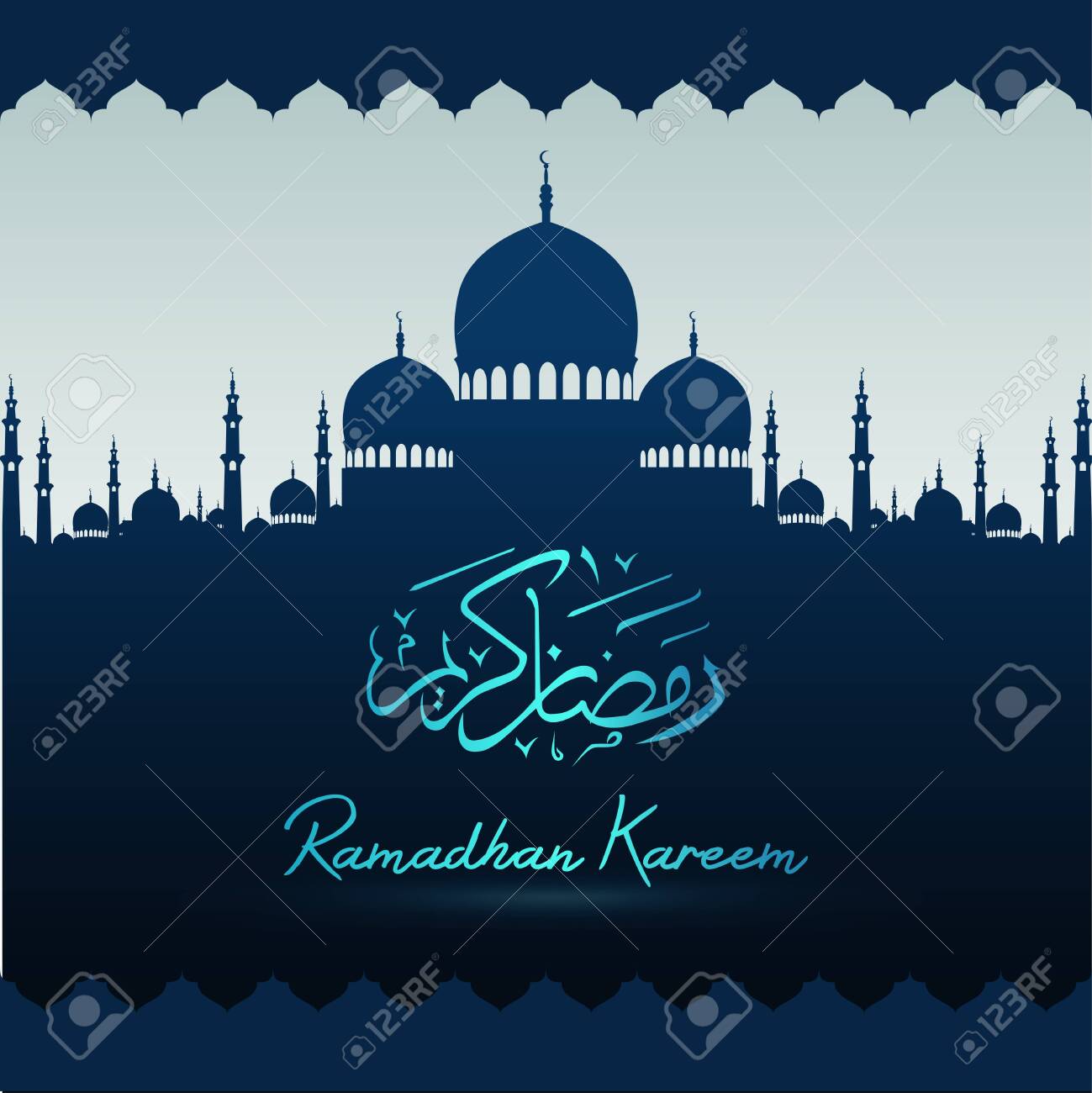 Detail Background Pamflet Masjid Nomer 40