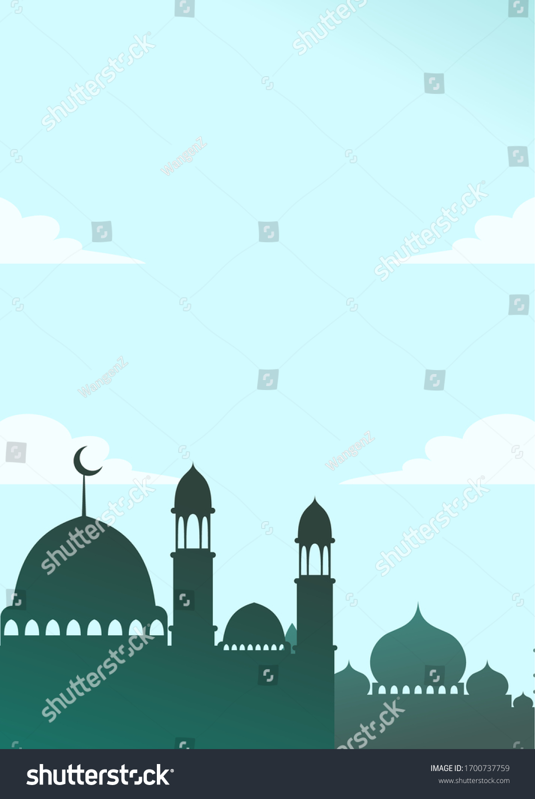 Detail Background Pamflet Masjid Nomer 42