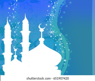 Detail Background Pamflet Masjid Nomer 56