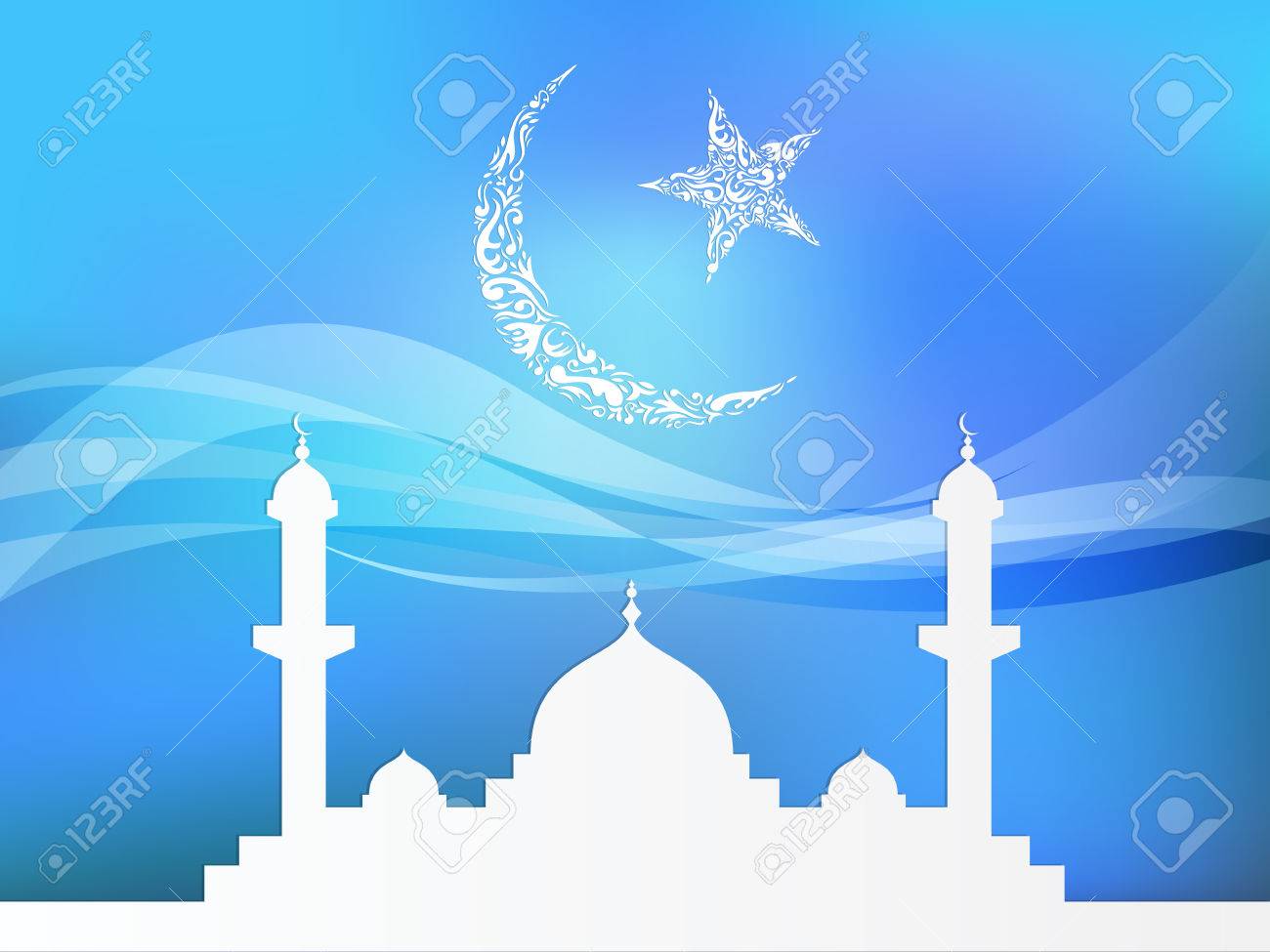 Detail Background Pamflet Masjid Nomer 9