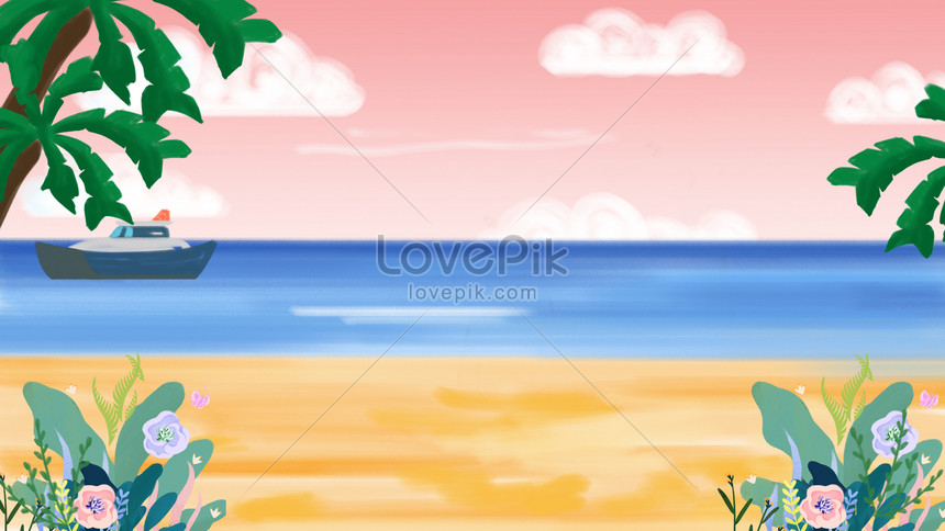 Detail Background Pantai Kartun Nomer 7