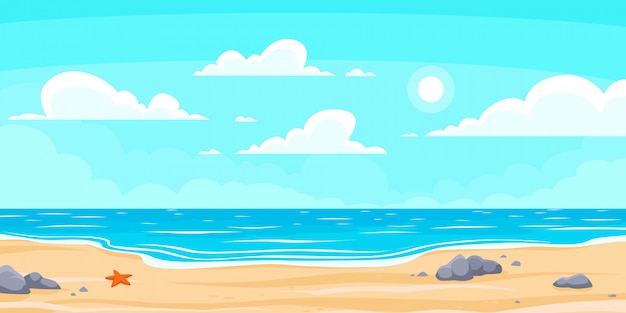 Detail Background Pantai Vector Nomer 18