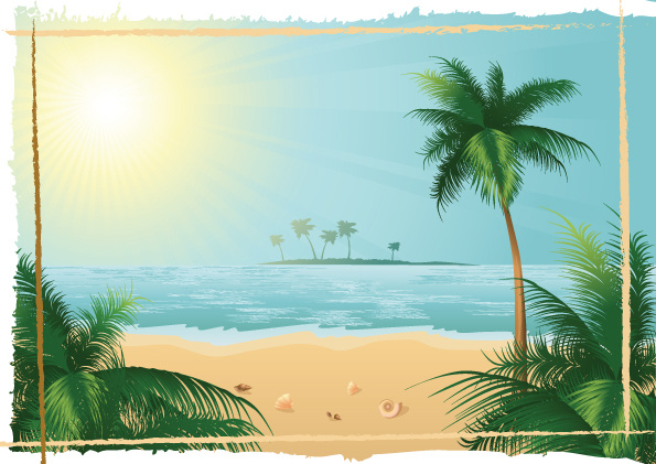 Detail Background Pantai Vector Nomer 26
