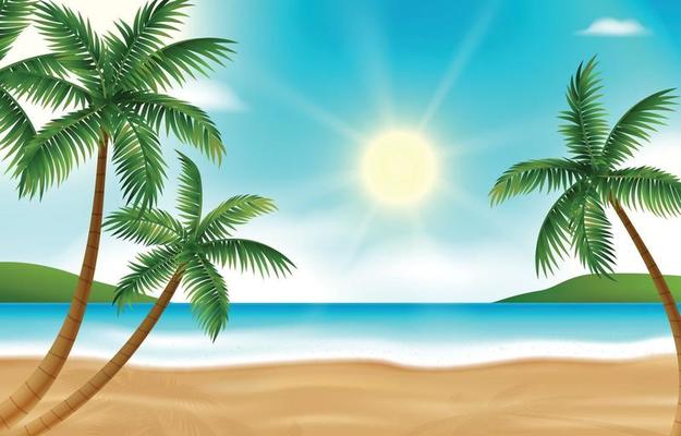 Detail Background Pantai Vector Nomer 40