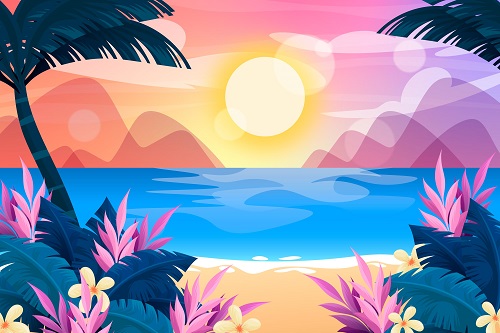 Detail Background Pantai Vector Nomer 50