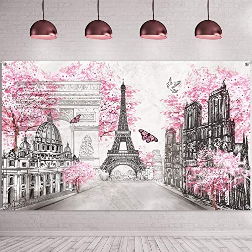 Detail Background Paris Pink Nomer 33