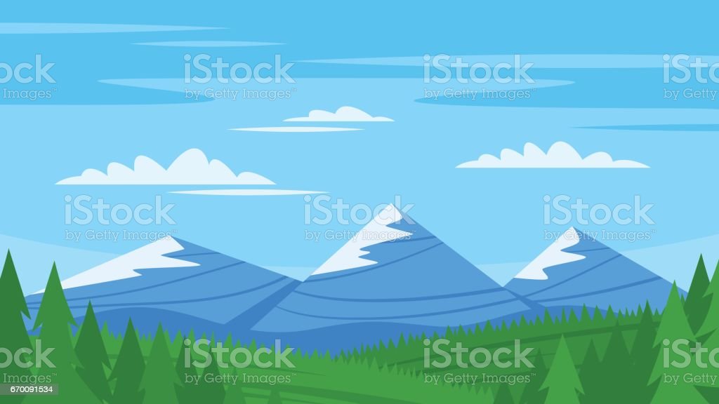 Detail Background Pegunungan Kartun Nomer 4