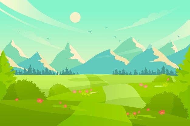 Detail Background Pegunungan Vector Nomer 13