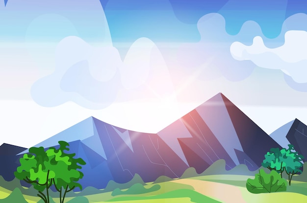 Detail Background Pegunungan Vector Nomer 15
