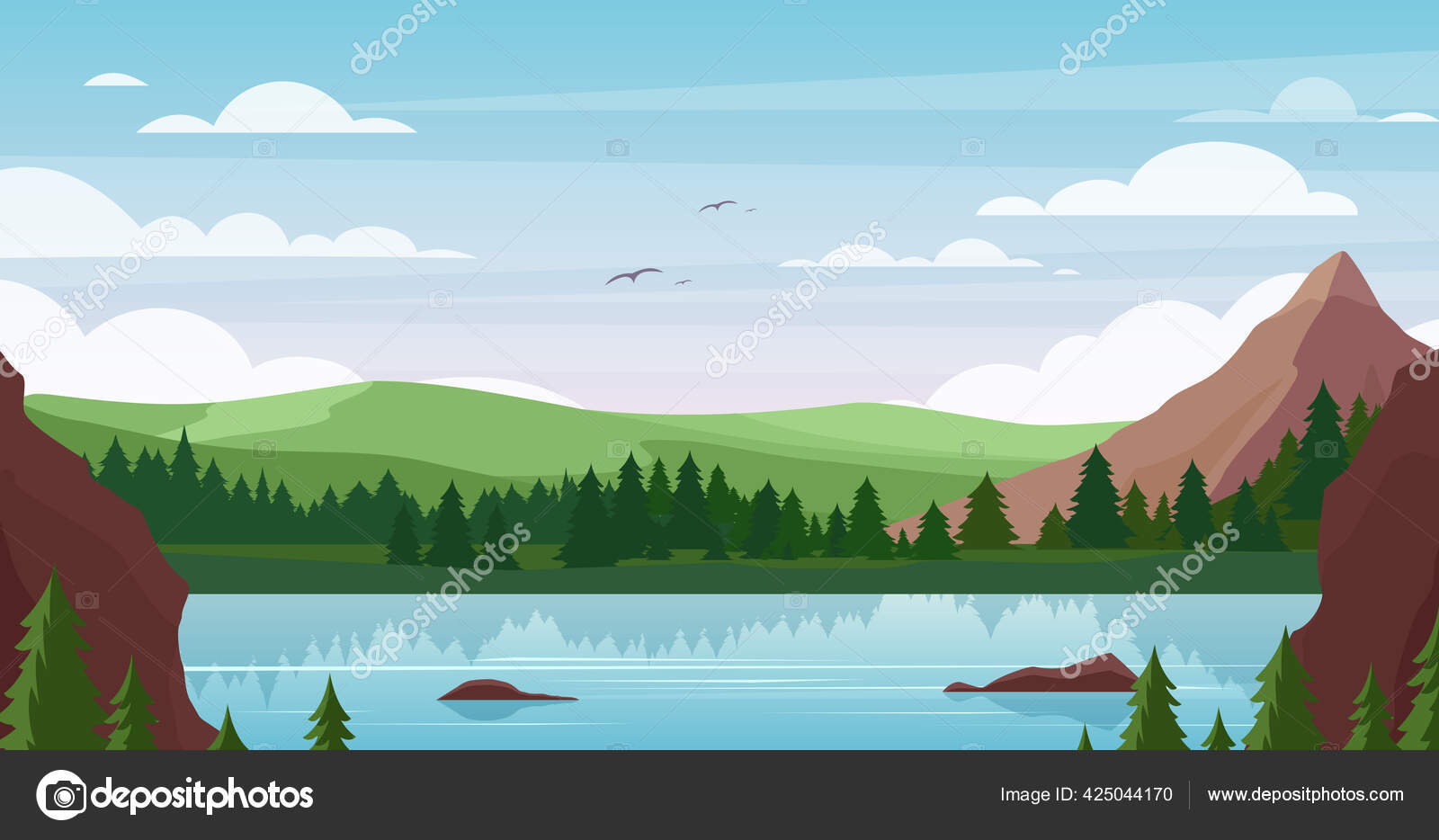 Detail Background Pegunungan Vector Nomer 28