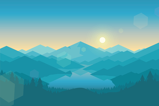 Detail Background Pegunungan Vector Nomer 30