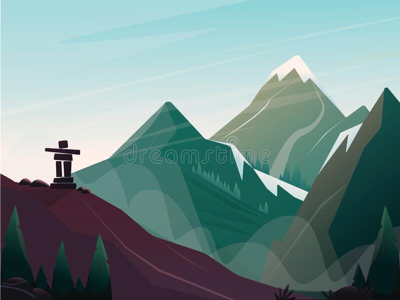 Detail Background Pegunungan Vector Nomer 33