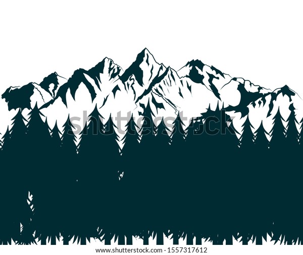 Detail Background Pegunungan Vector Nomer 6