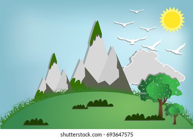 Detail Background Pegunungan Vector Nomer 49