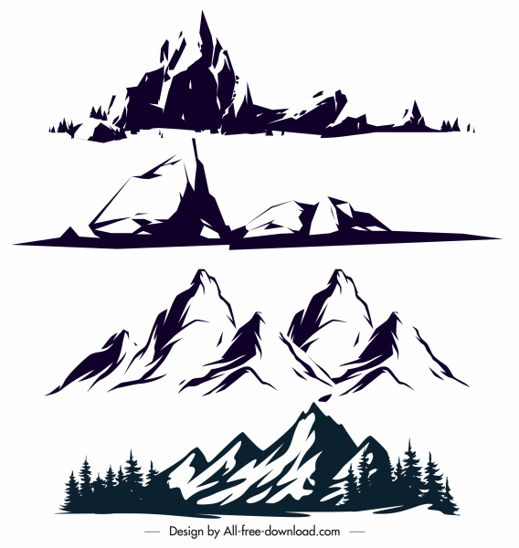 Detail Background Pegunungan Vector Nomer 10