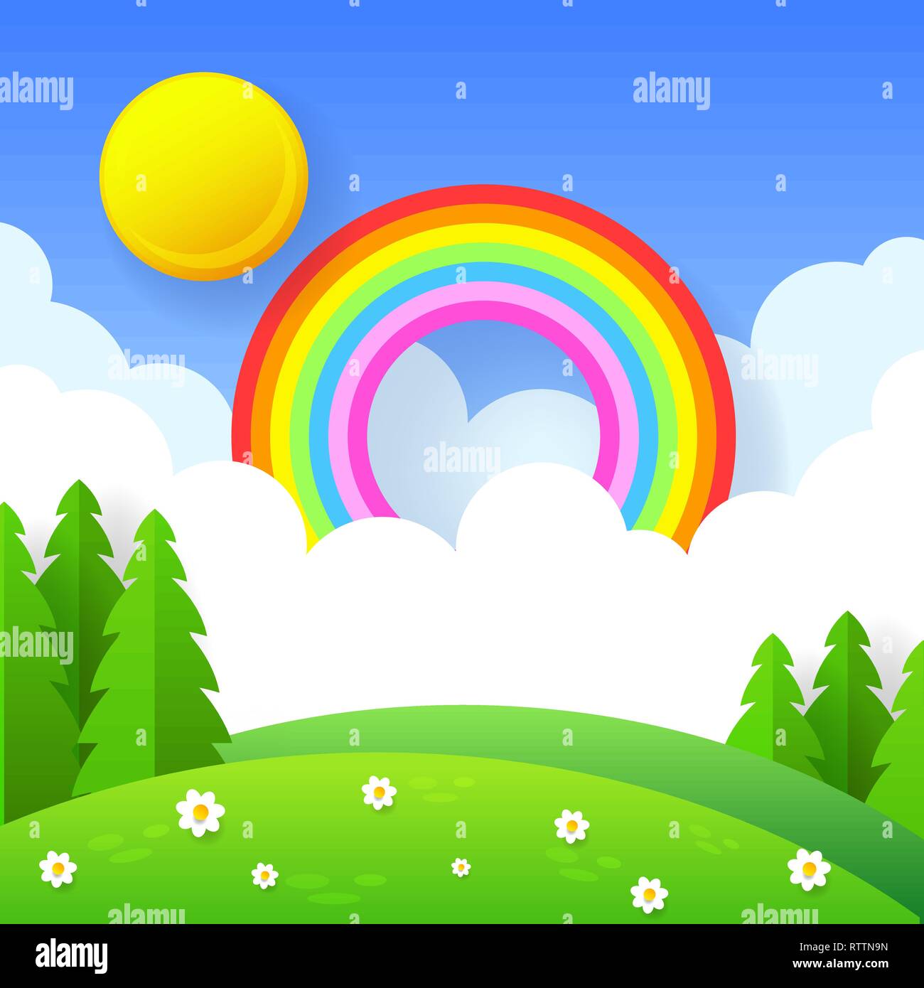 Detail Background Pelangi Vector Nomer 43