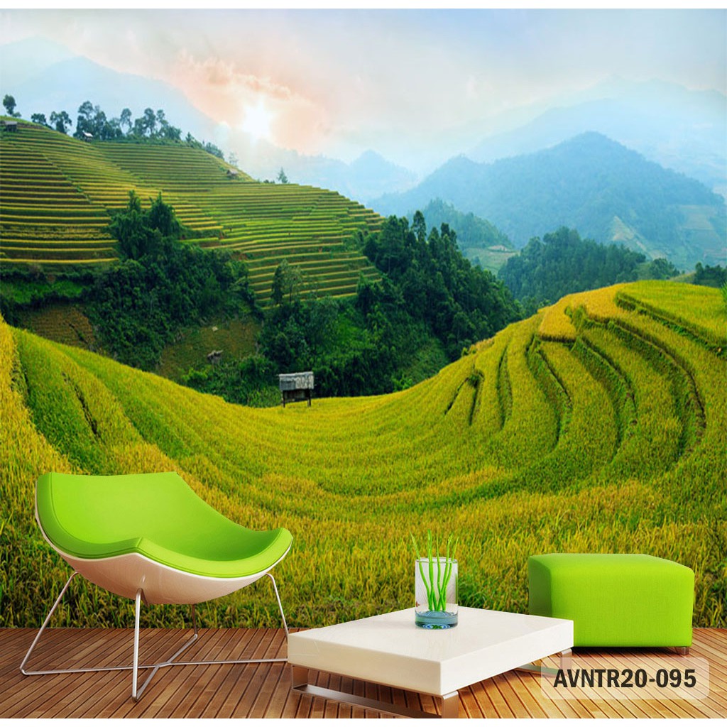 Detail Background Pemandangan Sawah Nomer 25