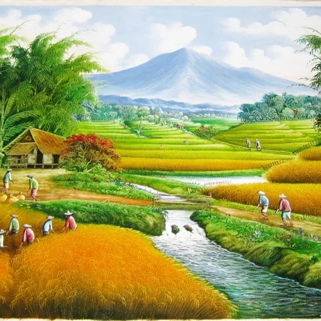 Detail Background Pemandangan Sawah Nomer 58