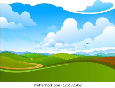 Detail Background Pemandangan Vector Nomer 19