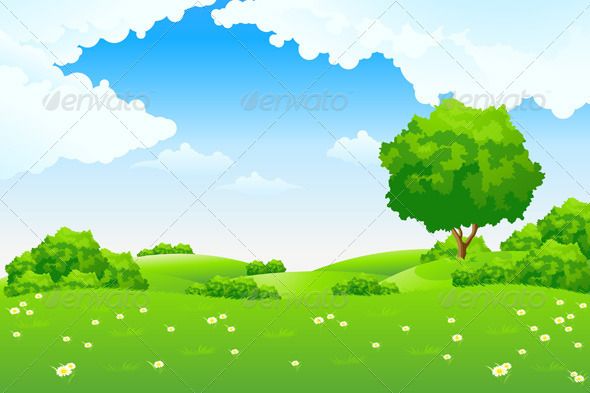 Detail Background Pemandangan Vector Nomer 22