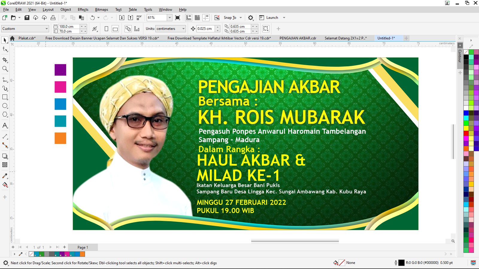 Detail Background Pengajian Akbar Nomer 44