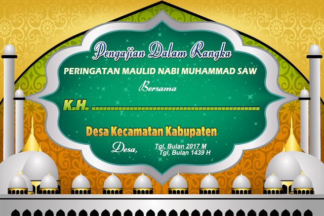 Detail Background Pengajian Akbar Nomer 9