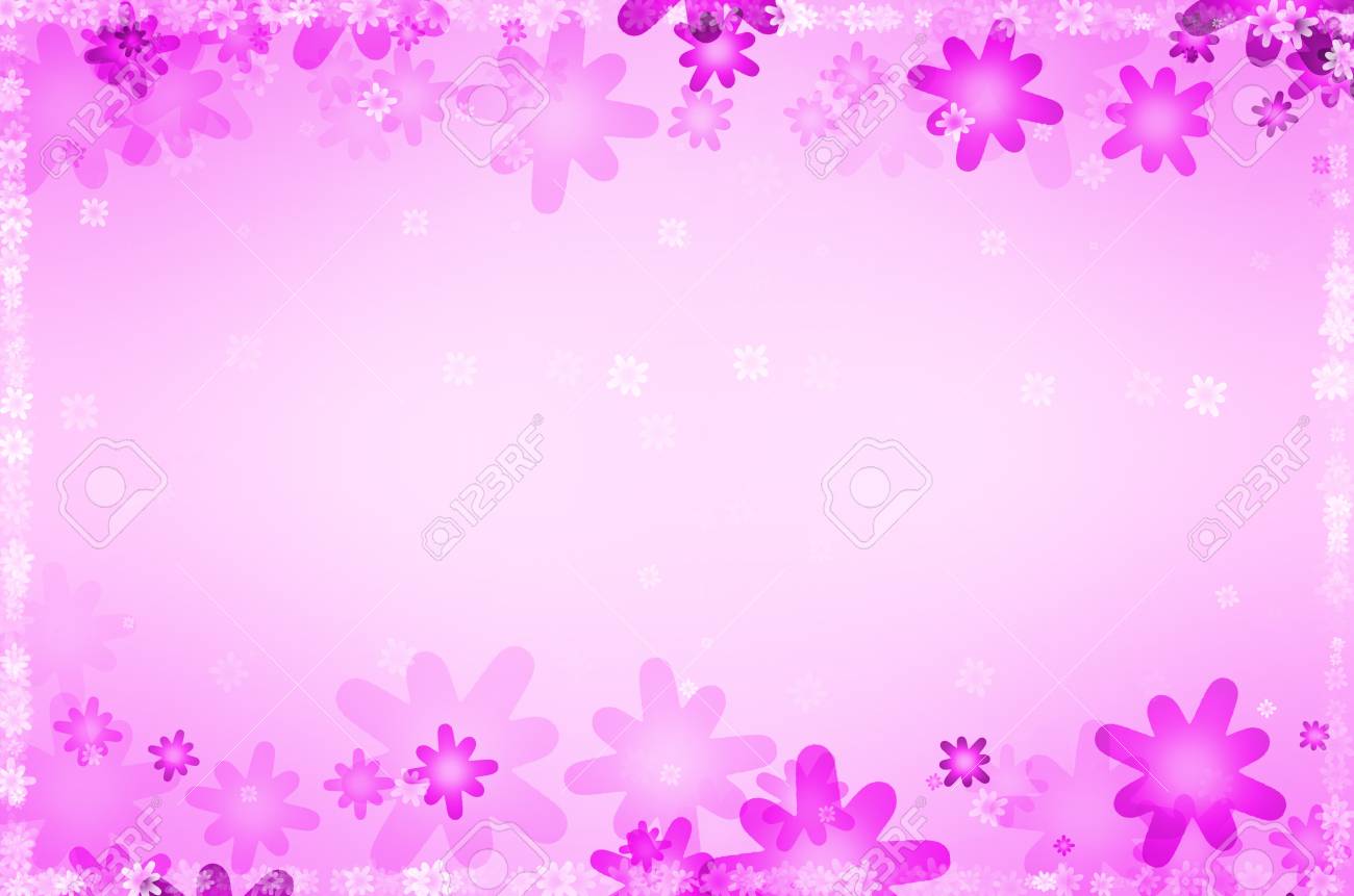 Detail Background Pink Floral Nomer 25
