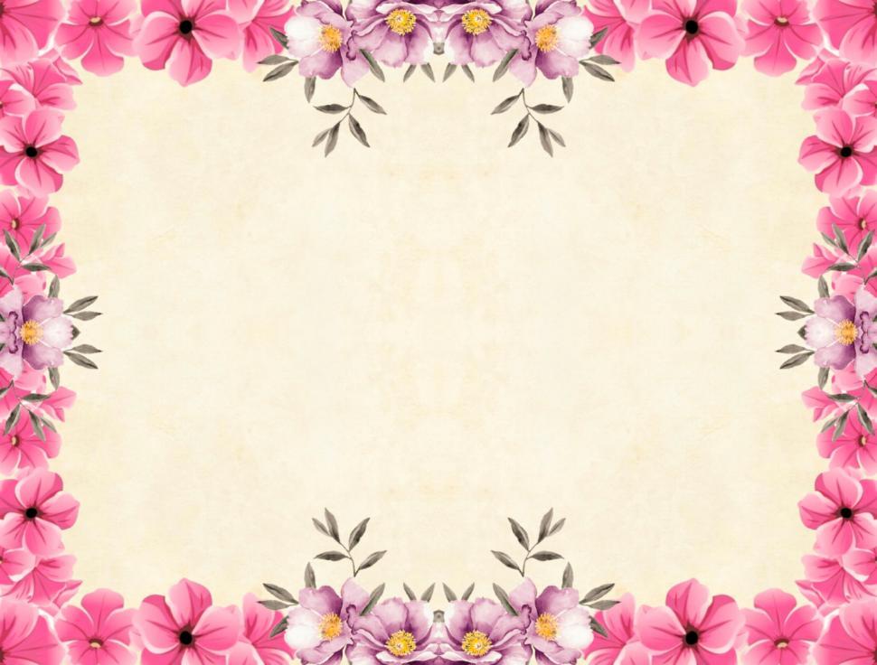 Detail Background Pink Floral Nomer 26