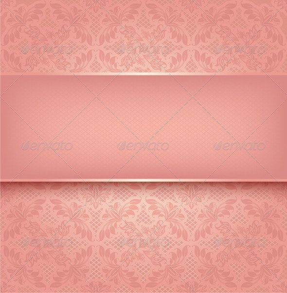 Detail Background Pink Floral Nomer 33