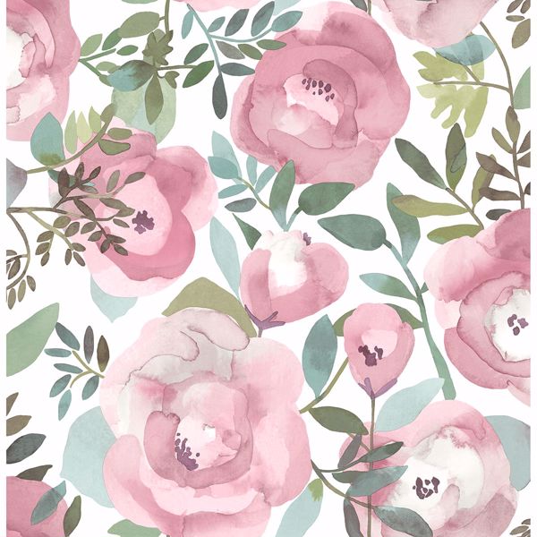 Detail Background Pink Floral Nomer 38