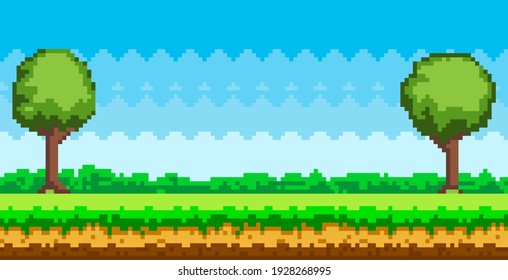 Detail Background Pixel Art Nomer 23