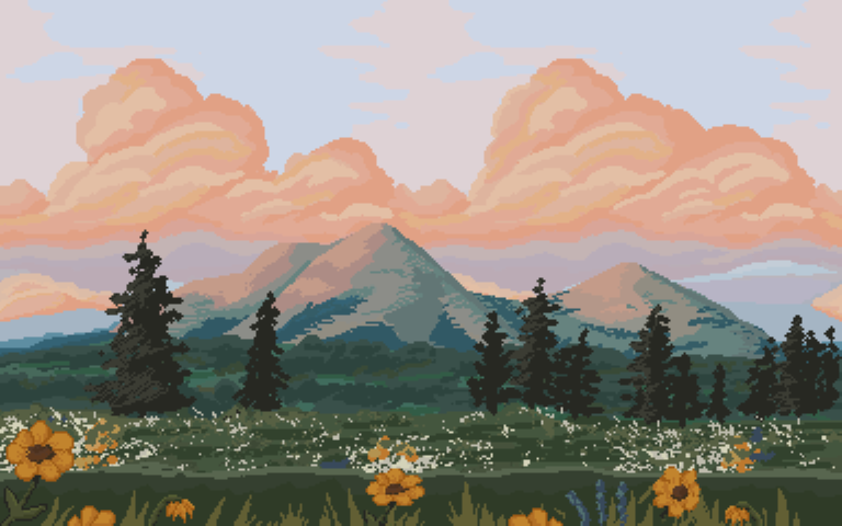 Detail Background Pixel Art Nomer 31