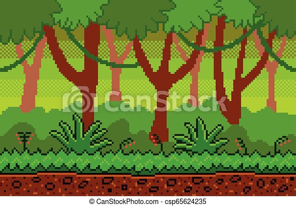 Detail Background Pixel Art Nomer 41