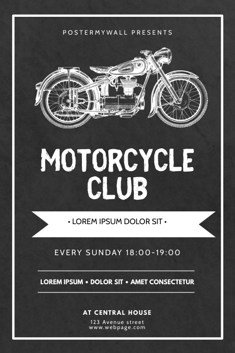 Detail Background Plakat Club Motor Nomer 57