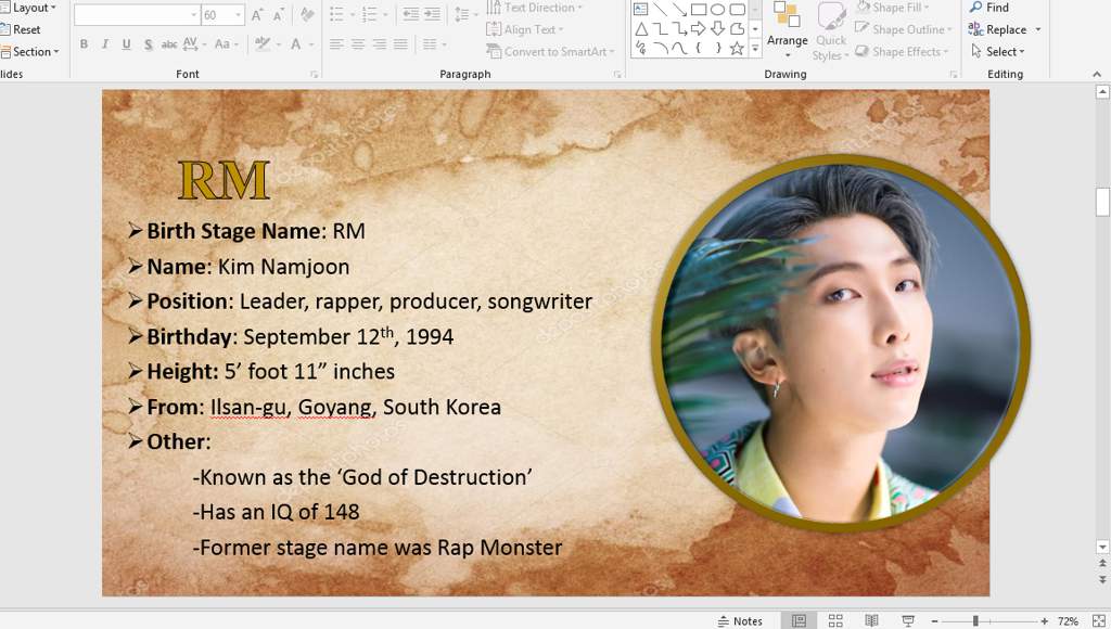 Detail Background Power Point Bts Nomer 34