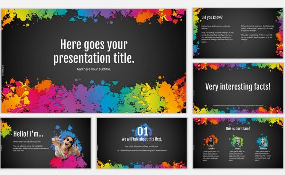 Detail Background Power Point Colorfull Nomer 48