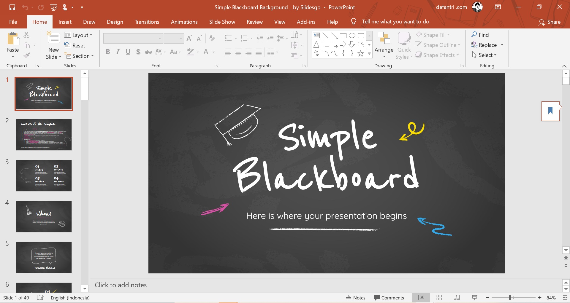 Detail Background Power Point Yang Simple Nomer 22