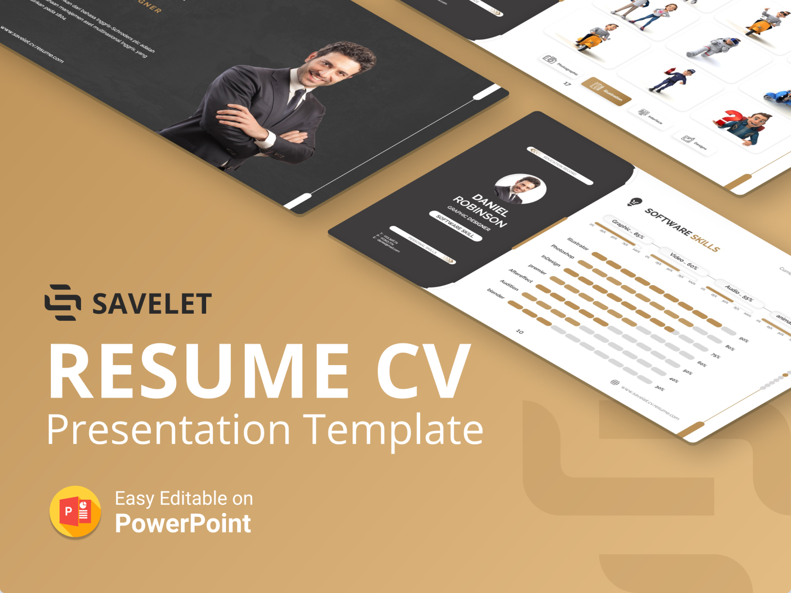 Detail Background Power Point Yang Simple Nomer 36