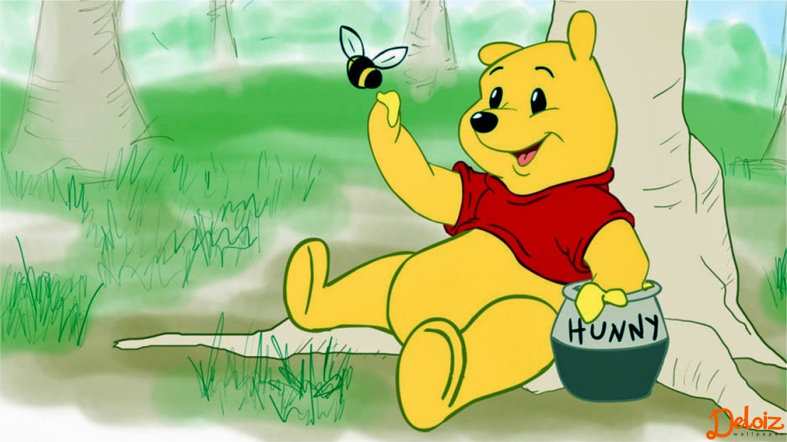 Background Powerpoint Animasi Bergerak Winnie The Pooh - KibrisPDR