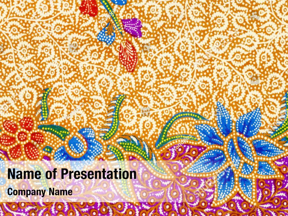 Detail Background Powerpoint Batik Nomer 5