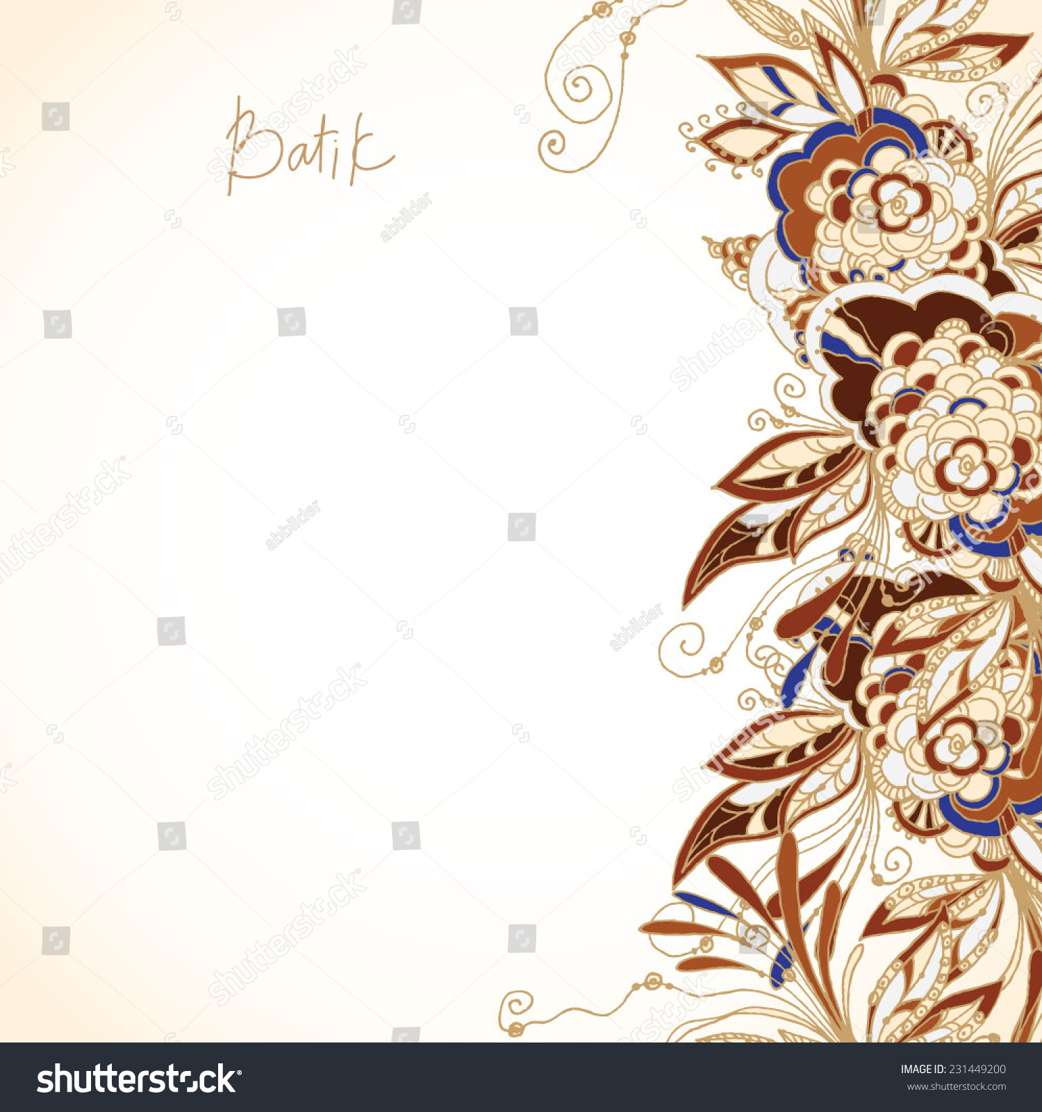 Detail Background Powerpoint Batik Nomer 7