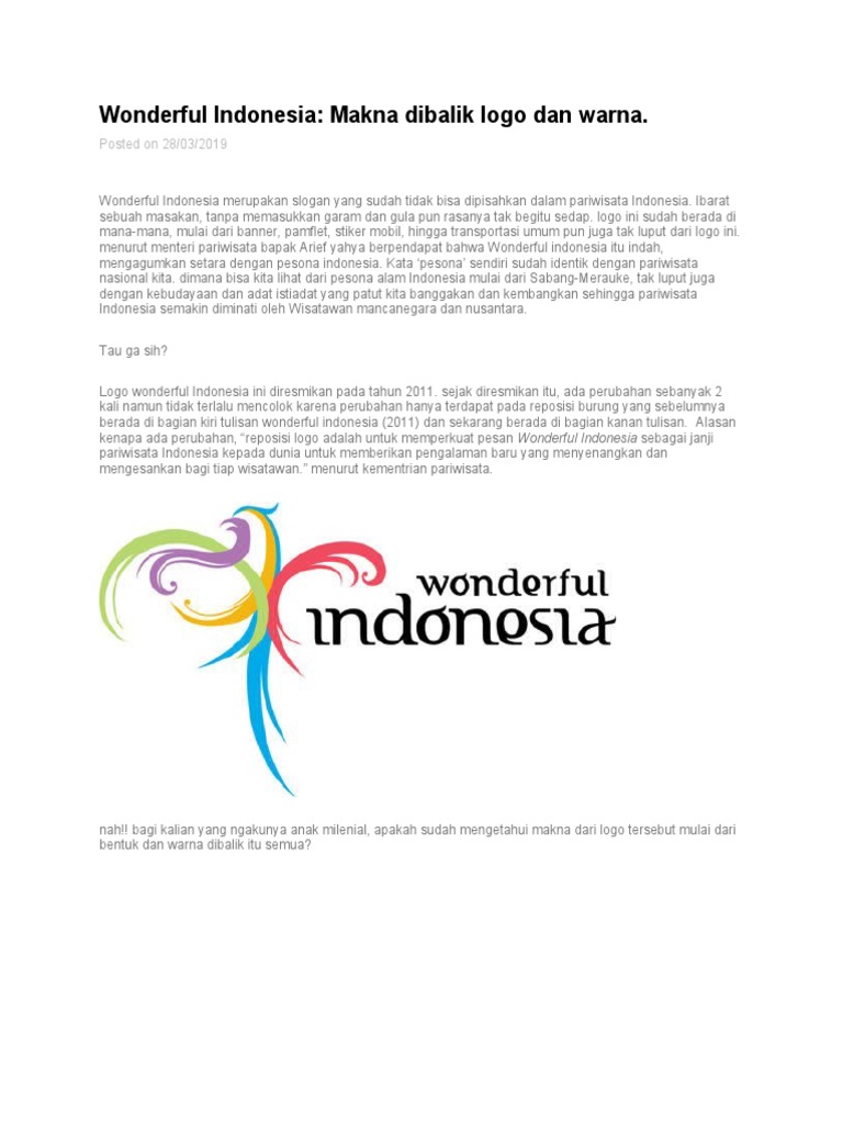 Detail Download Logo Wonderful Indonesia 2019 Nomer 43